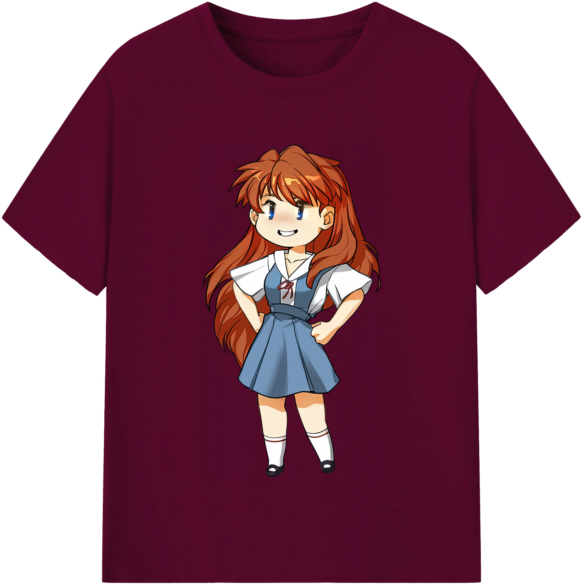 EVA 新世紀エヴァンゲリオン レディースカジュアルプリントTシャツ（綿100％）